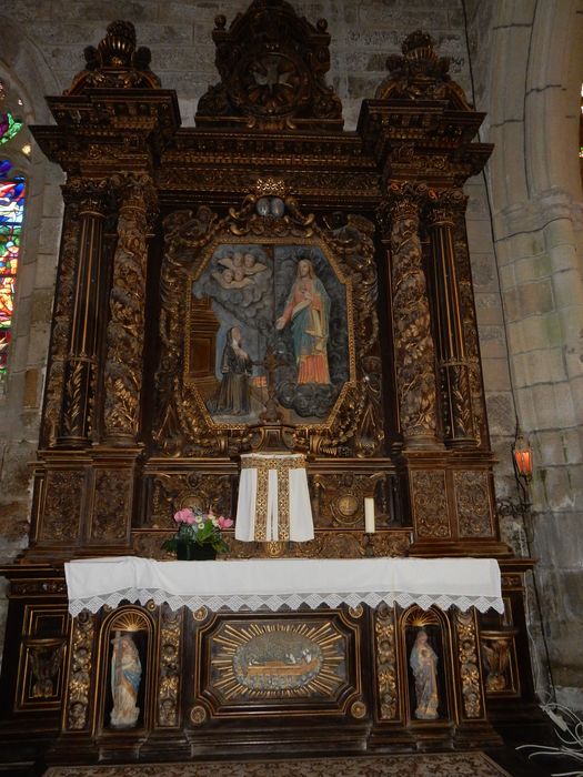 autel, retable latérale sud