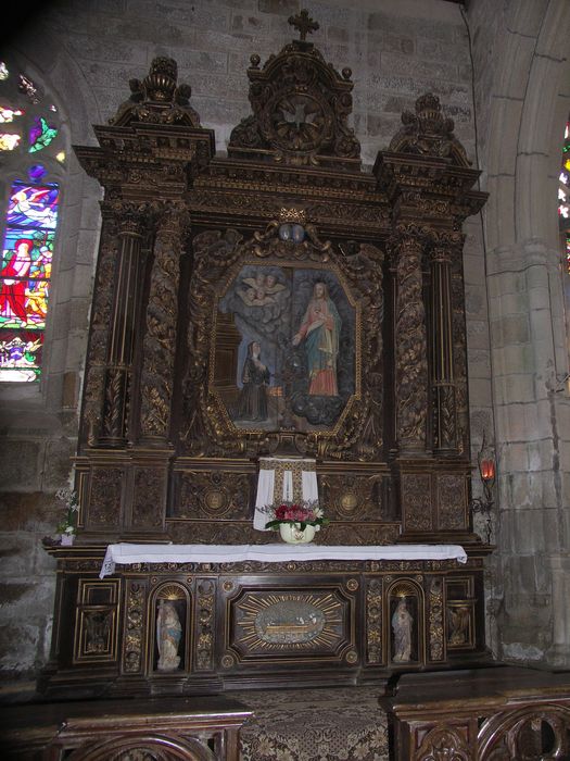 autel, retable latérale sud
