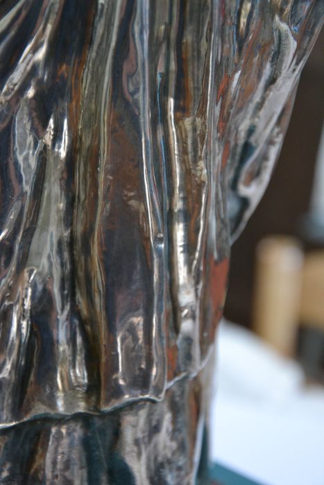 statue : Vierge à l'Enfant, détail