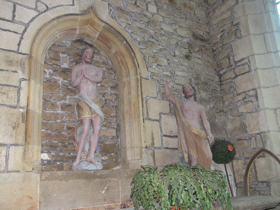 groupe sculpté : Baptême du Christ