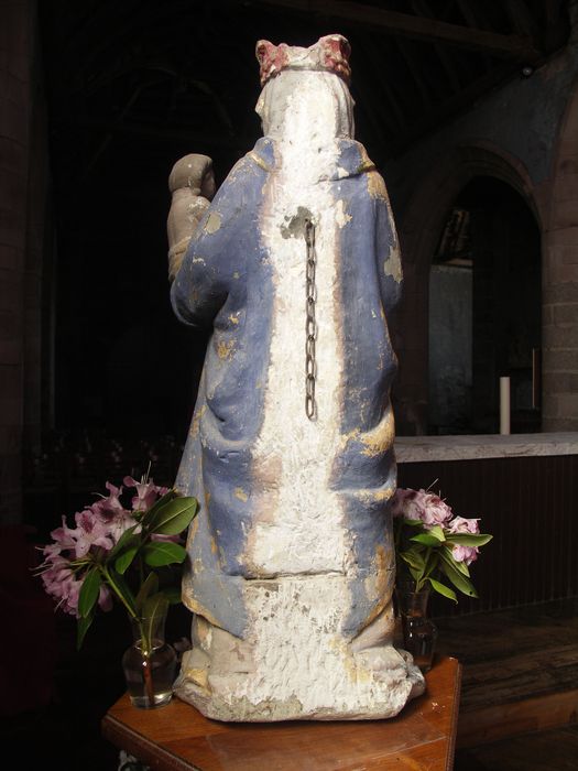 statue : Vierge à l'Enfant (revers)