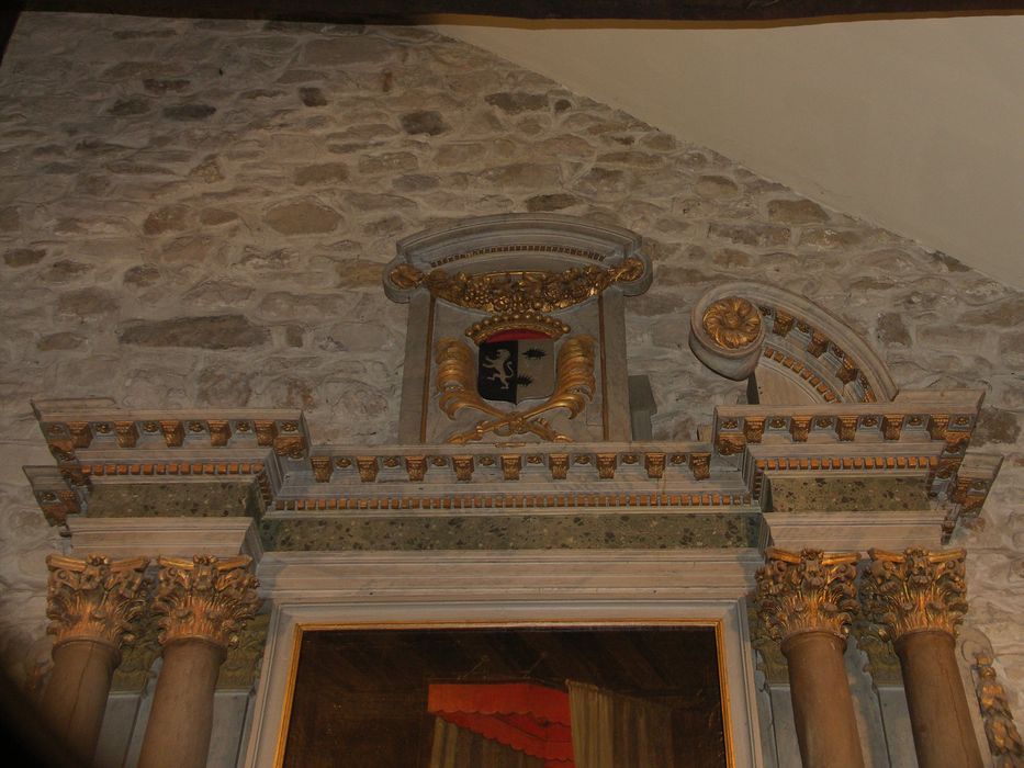 autel, retable, détail