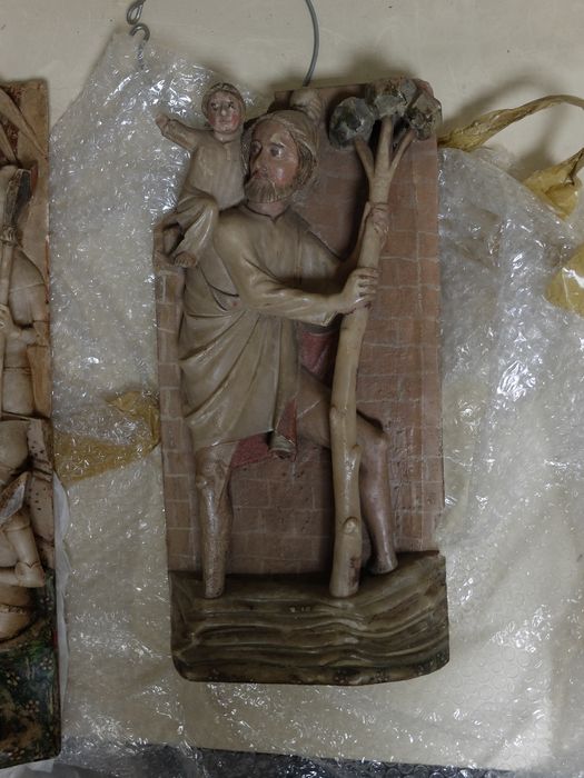 bas-relief : Saint Christophe