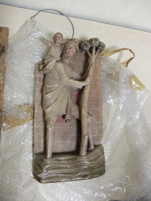 bas-relief : Saint Christophe