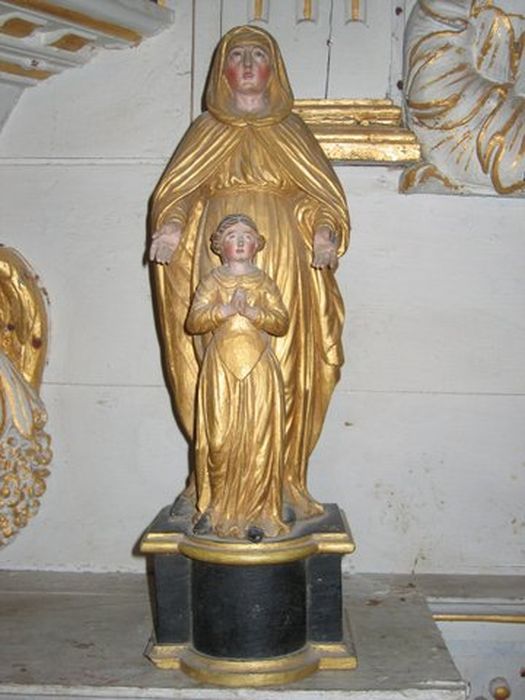 groupe sculpté (statuettes) : Sainte Anne et la Vierge