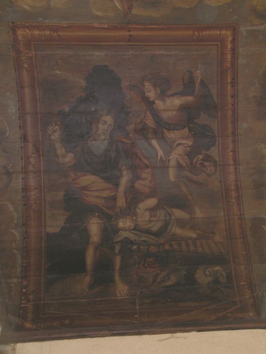 voûte lambrissée de la nef, détail