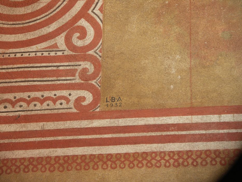 décors, détail de la signature