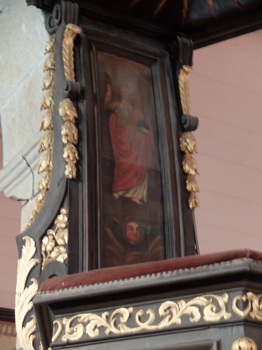 peinture (panneau peint) : Christ enseignant (?)