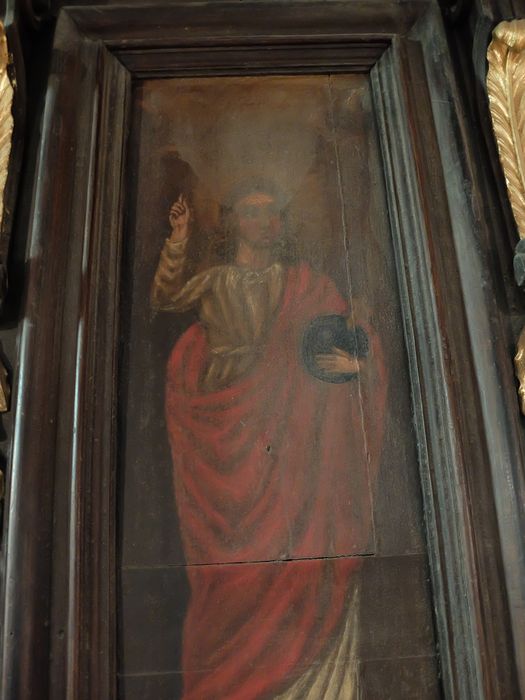 peinture (panneau peint) : Christ enseignant (?)