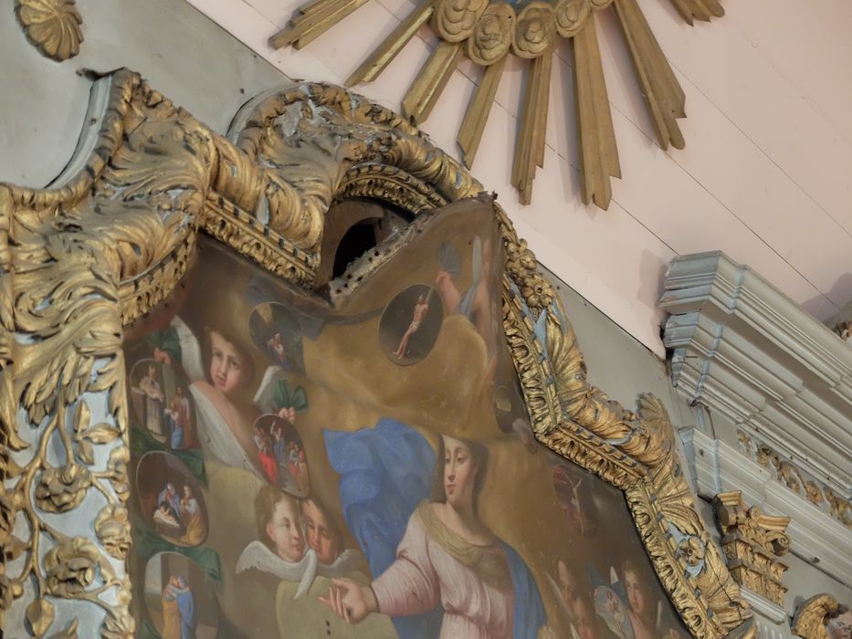 tableau : Donation du Rosaire, vue partielle