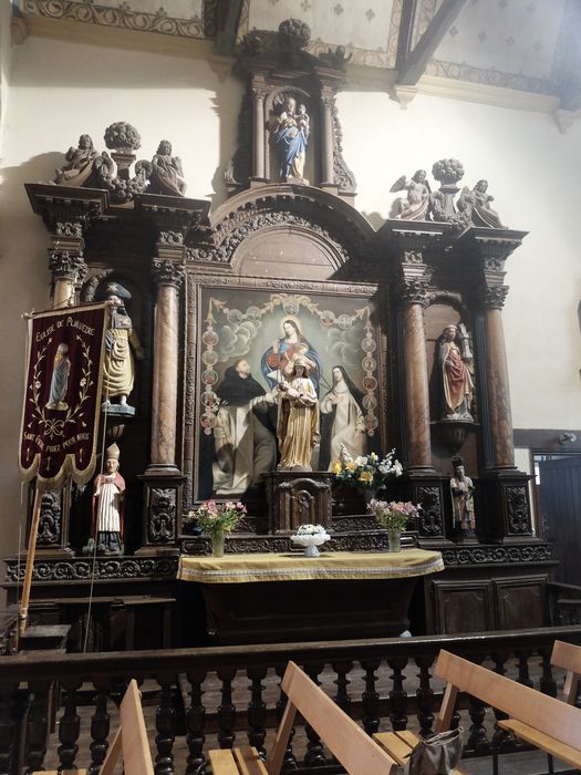 autel, retable, tableau : Remise du Rosaire