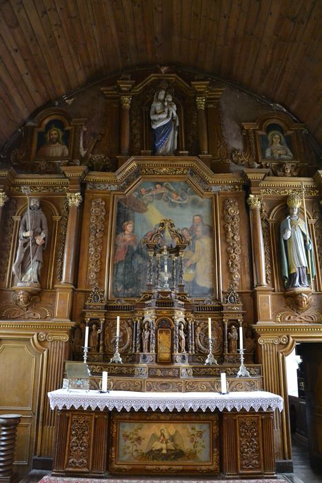 maître-autel, retable, tabernacle