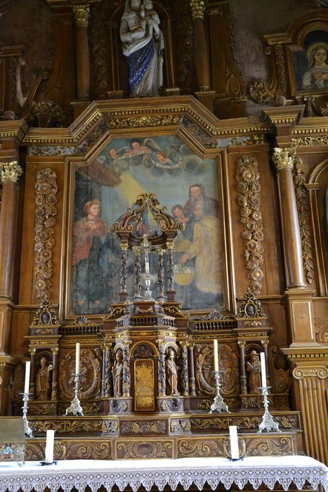 retable du maître-autel, vue partielle