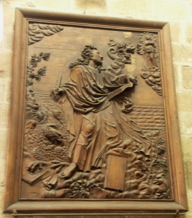 relief (panneau) : Saint Jean à Patmos