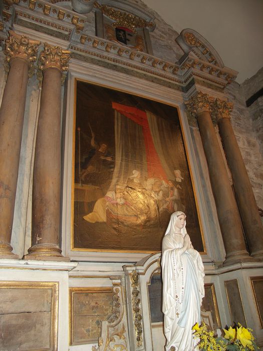 tableau : Soeurs de charité au chevet d'un mourant