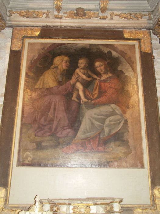 tableau : Sainte Anne, la Vierge et l'Enfant