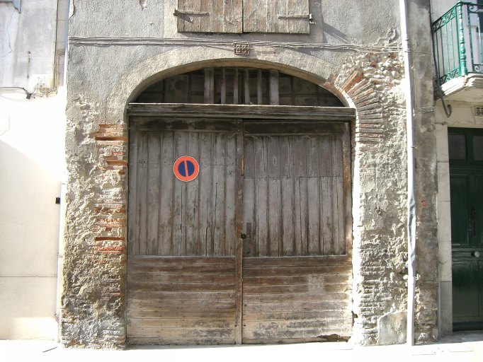 Elévation (grange) sur la rue Lakanal : détail porte charretière