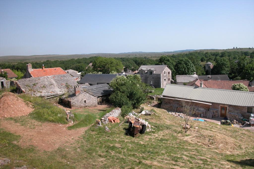 Vue du village depuis le nord.