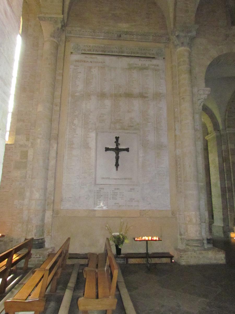 Monument aux morts de la guerre 1914-1918 et de la guerre 1939-1945 de la basilique Saint-Sernin