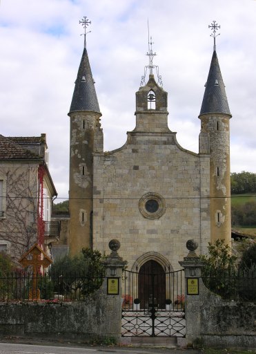 Eglise : élévation ouest.