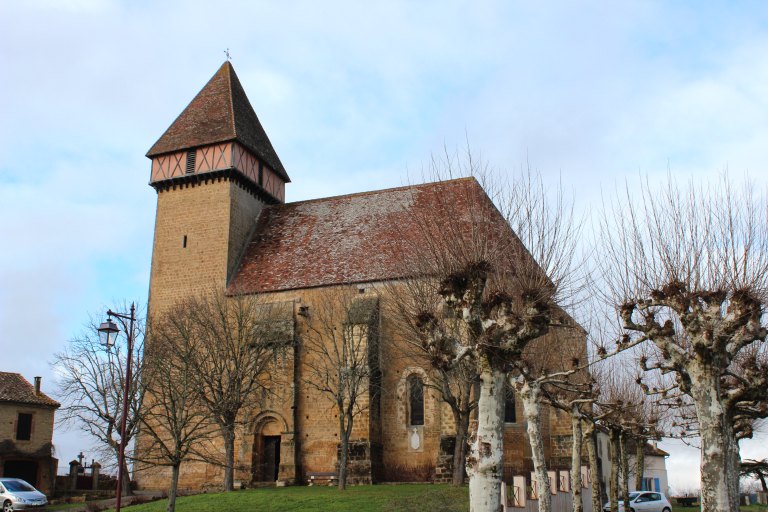 Elévation sud, vue depuis le sud.