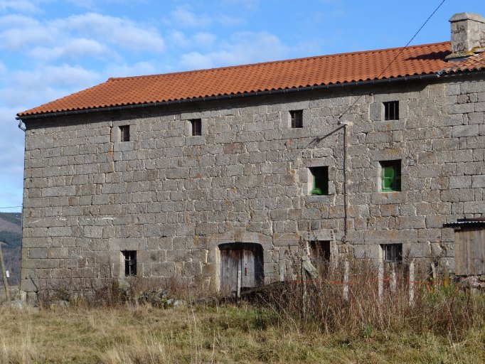 Elévation ouest de la grange.