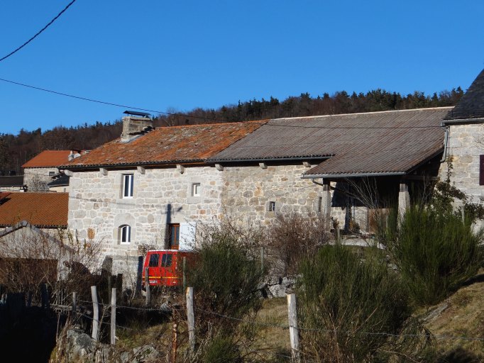 Elévation ouest de la ferme.