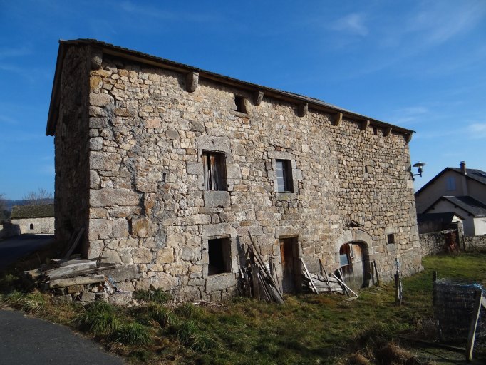 Elévation ouest de la ferme.