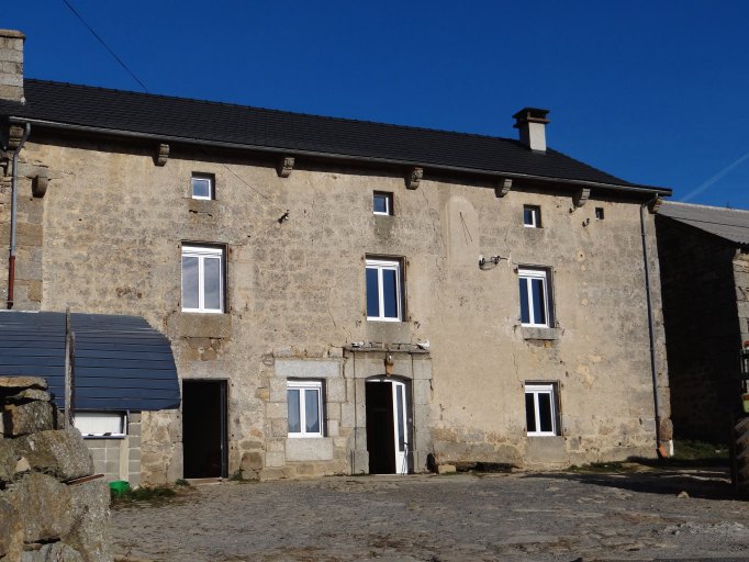 Elévation ouest du logis.