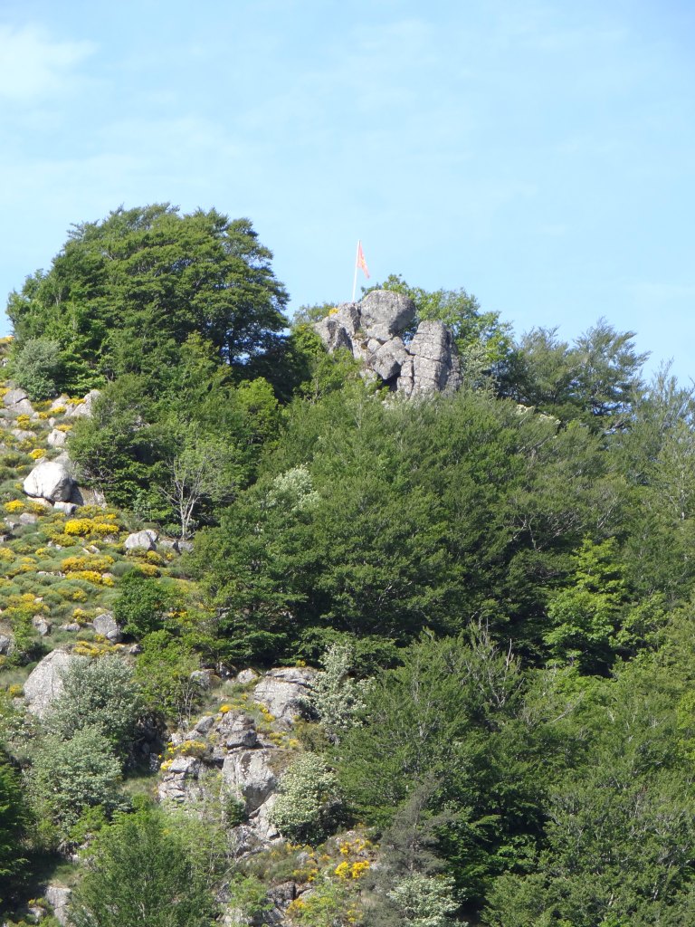 Vue de détail du "Roc del Chastel".