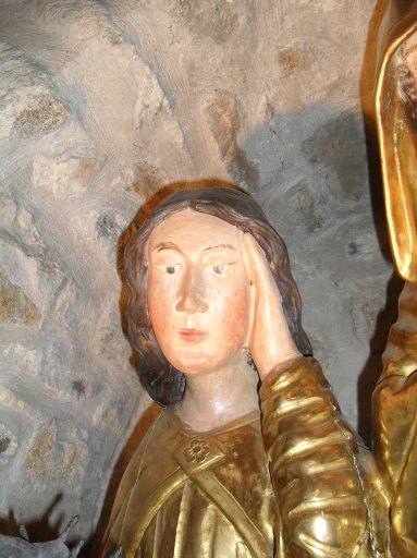 Détail du visage de saint Jean.