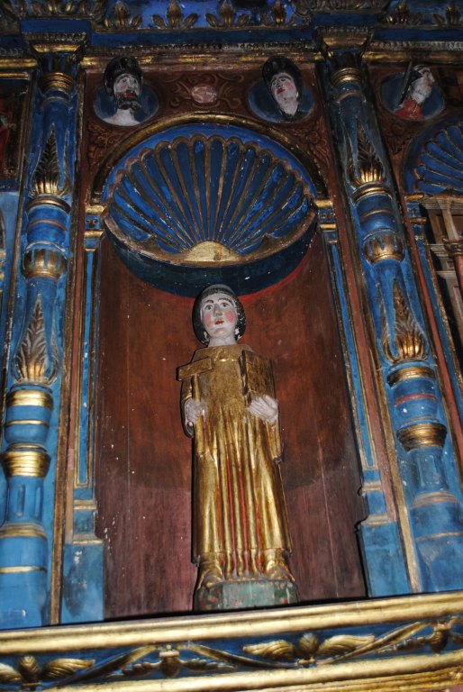 Statue de saint Vincent de Saragose.