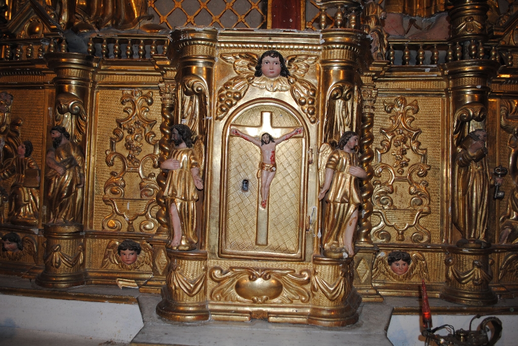 retable, tabernacle, lambris de revêtement du maître-autel - (c) Ministère de la Culture, DRAC Occitanie ; (c) Conseil départemental des Hautes-Pyrénées ; (c) Inventaire général Région Occitanie