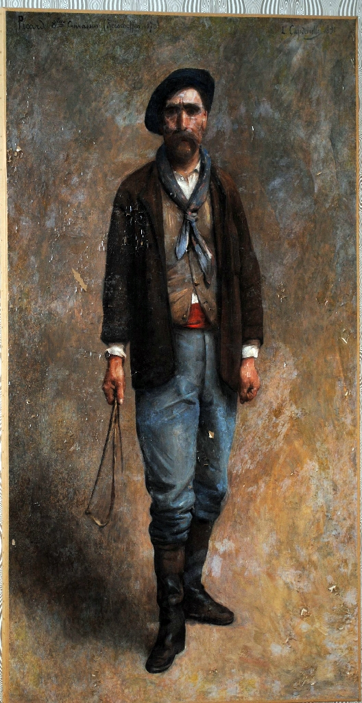 Tableau : Portrait de Picard, huitième cuirassier à Reischoffen en 1870