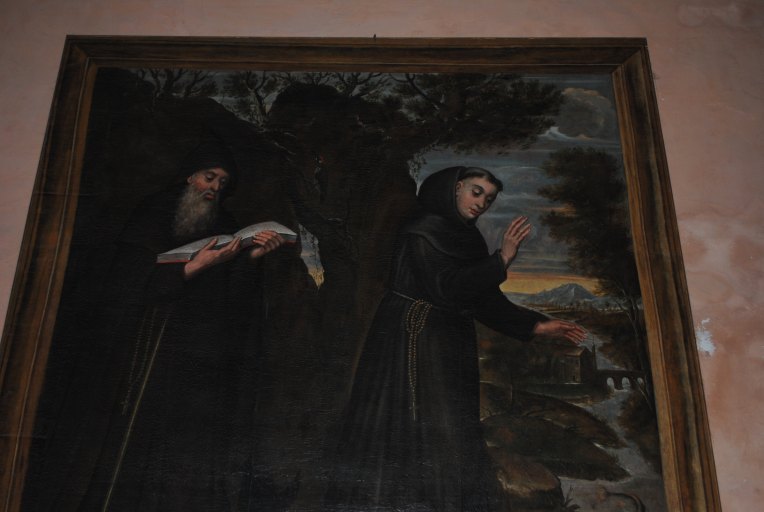 Tableau : Les deux saints Antoine