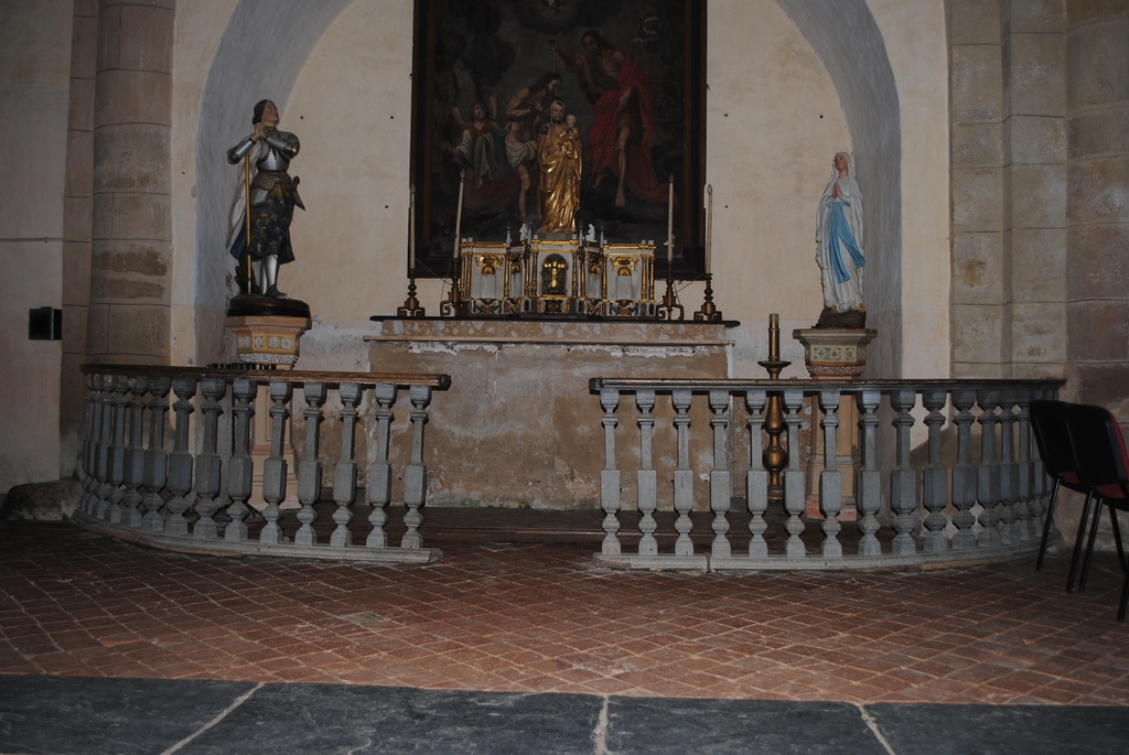 barrière de communion de l'autel de saint Joseph - (c) Conseil départemental des Hautes-Pyrénées ; (c) Inventaire général Région Occitanie