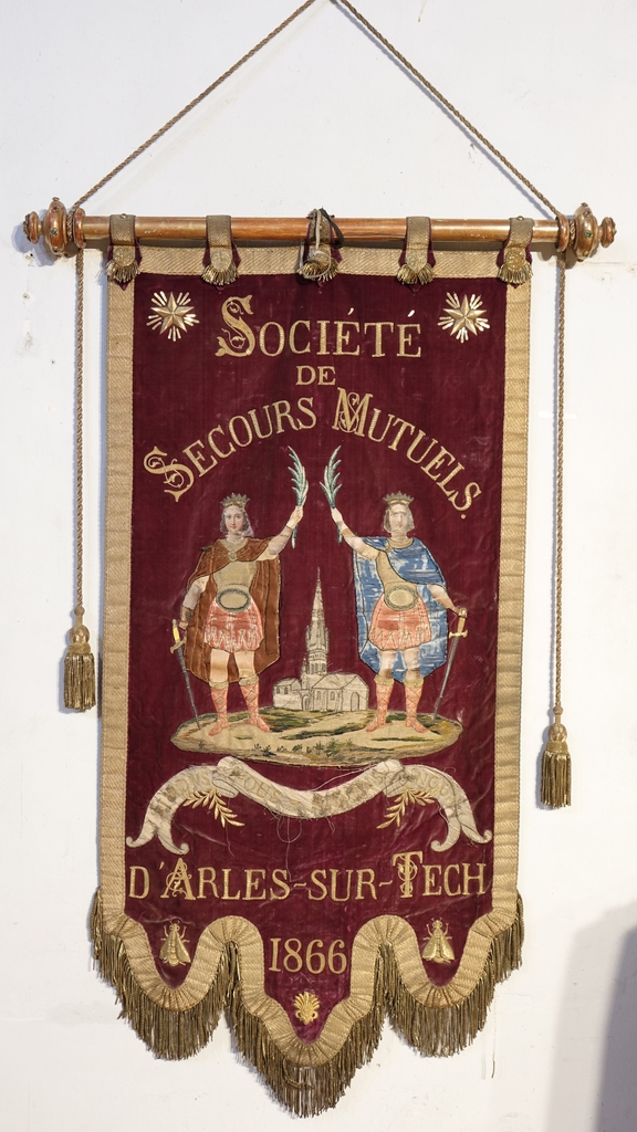 Bannière de procession : Société de Secours Mutuels