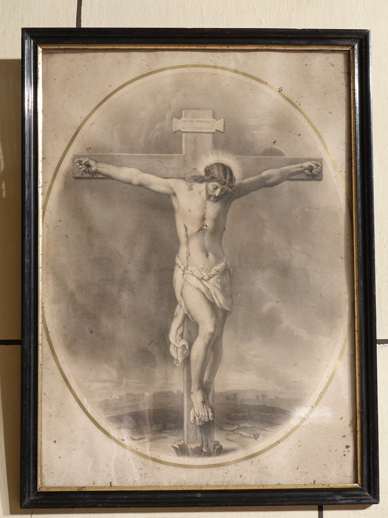 Estampe du Christ en croix