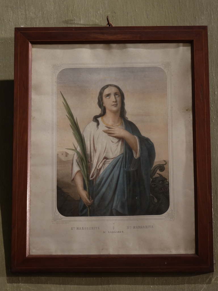 Estampe de sainte Marguerite