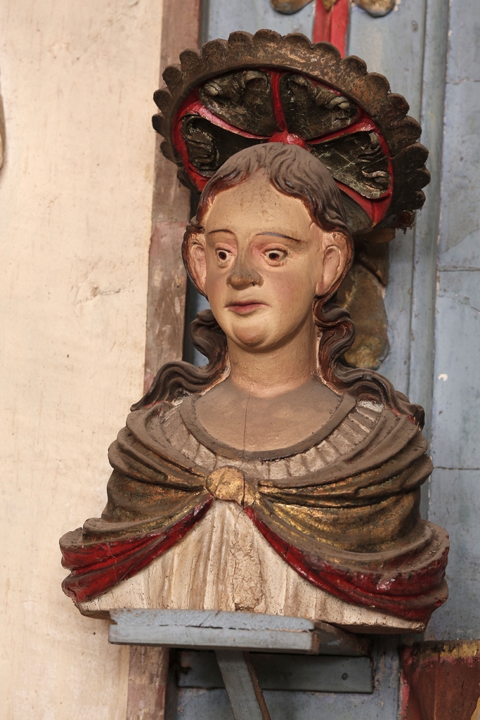 Buste-reliquaire : vue générale.
