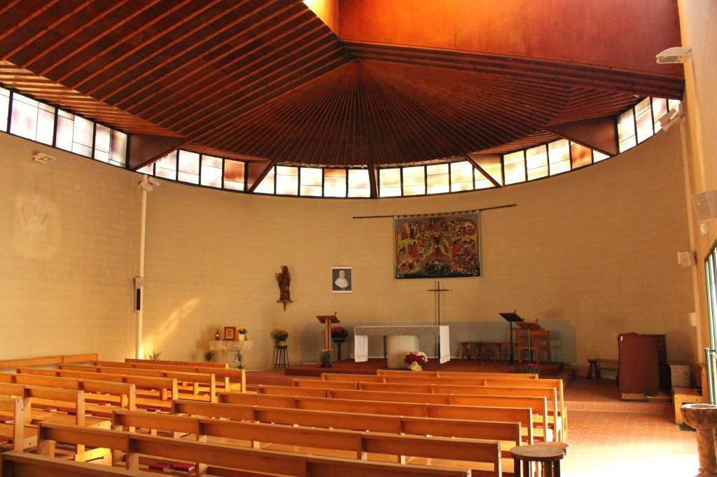Vue générale de l'intérieur de la chapelle Sainte-Foy.