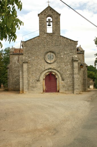 Eglise paroissiale, vue du clocher mur occidental.