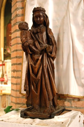 Statue (statuette, d'applique) : Vierge à l'Enfant