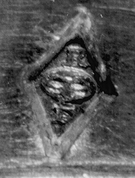Garantie de Paris, Rosanier & Ferber (R.F.), symbole : un demi-masque