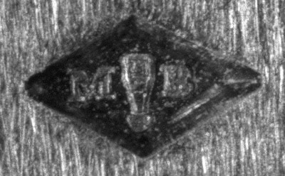 Garantie de Paris, Boutelkoff Meyer (M.B.), symbole : une bouteille, le goulot en bas