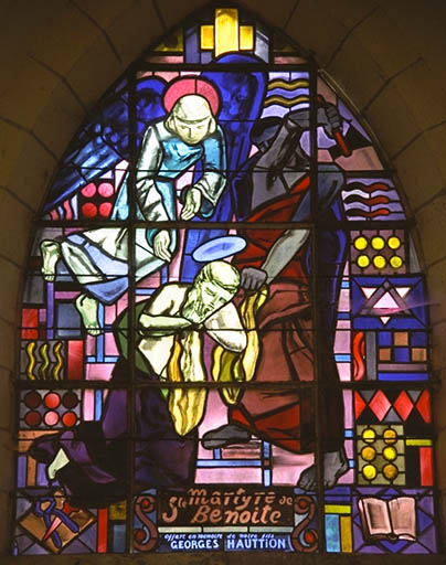 Verrière figurée : Martyre de sainte Benoîte
