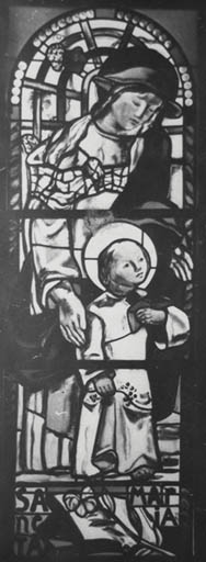 Verrière figurée : Sancta Maria