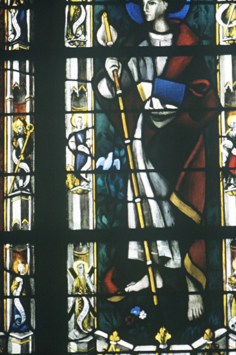 Détail du vitrail : Saint Jacques.