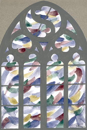 Dessin (projet de vitrail)