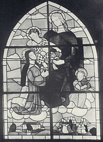 Verrière figurée : Vierge à l'Enfant